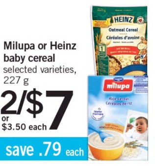 Heinz baby cereal coupons