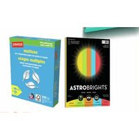 Staples Multiuse Paper or Astrobrights Paper