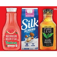 Silk Almond Beverage, Tropicana Drinks, Pure Leaf Iced Tea