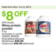 Costco Gfr Health Whey Protein Powder Redflagdeals Com