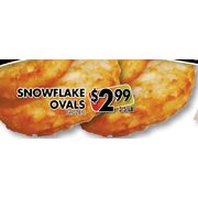 Snowflake Ovals - $2.99