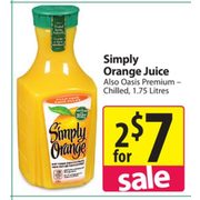 Simply Orange Juice - 2/$7.00