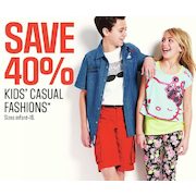 Kids' Casual Fashions - 3 Days Only - 40% off