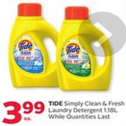 Tide Simply Clean & Fresh Laundry Detergent - $3.99