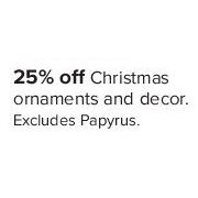 Christmas Ornaments and Decor - 3 Days Only - 25% off