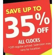 All Clocks - Up to 35% off