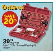 Outers 32-Piece Universal Gun Cleaning Kit - $39.97 (20% off)