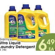 Granny's Ultra Liquid Laundry Detergent  - $6.49