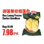 Bua Luang Frozen Durian Seedless  - $7.88/pk
