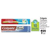 Colgate Toothpaste Toothbrush Extra Clean Manual  - $1.99