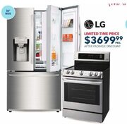 LG French Door Refigerator and Smooth Top Electric Range Package - $3699.99