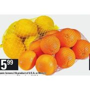 Organic Lemons Or Organic Oranges - $5.99