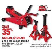 BIG RED 2 or 3-Ton Combo Jack Kit - $58.49-$129.99 (35% off)