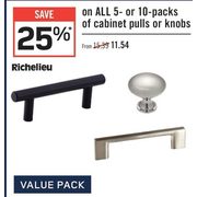 Rona Richelieu All 5 Or 10 Pack Of Cabinet Pulls Or Knobs