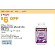 Kirkland Signature Glucosamine, Chondroitin and MSM - $23.99 ($6.00 off)