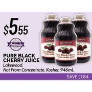 Lakewood Pure Black Cherry Juice - $5.55 ($1.84 off)
