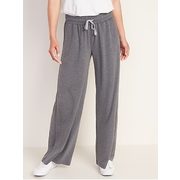 High-waisted French Terry Wide Leg Pants For Women - $19.90 ($20.09 Off)