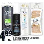 Q-Tips, Dove, St. Ives Or Axe Body Care - $4.99