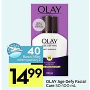Olay Age Defy Facial Care - $14.99