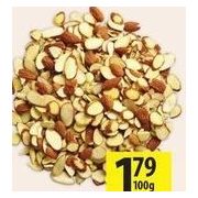 Baking Almonds or Whole - $1.79/100g