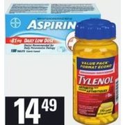 Aspirin Tabs, Aleve Caps or Tylenol Arthritis EZO or Advil Caps or Liquid Gels - $14.49
