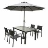 7 Pc. Henderson Patio Table & Chair With Umbrella Set - $399.99 (20% off)