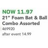 21" Foam Bat & Ball Combo - $11.97 (20% off)