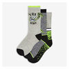 Kid Boys' 3 Pack Crew Socks In Black - $4.94 ($1.06 Off)