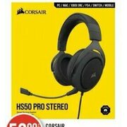 Corsair HS50 Pro Stereo Gaming Headset - $59.99