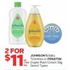 Johnson's Baby Toiletries Or Panaten Diapers Rash Cream - 2/$11.00