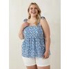 Printed Babydoll Tank Top With Adjustable Straps - $19.99 ($29.96 Off)