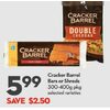 Cracker Barrel Bars Or Shreds - $5.99 ($2.50 off)