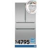 Bosch 800 Series 36" Counter-Depth French Door Bottom Mount Refrigerator - $4795.00