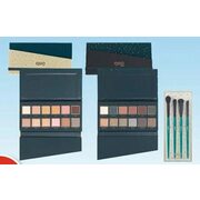 Quo Beauty Eye Essentials Cosmetic Brush Set, Happy Hour or Velvet Luxury Eyeshadow Palette - $25.00